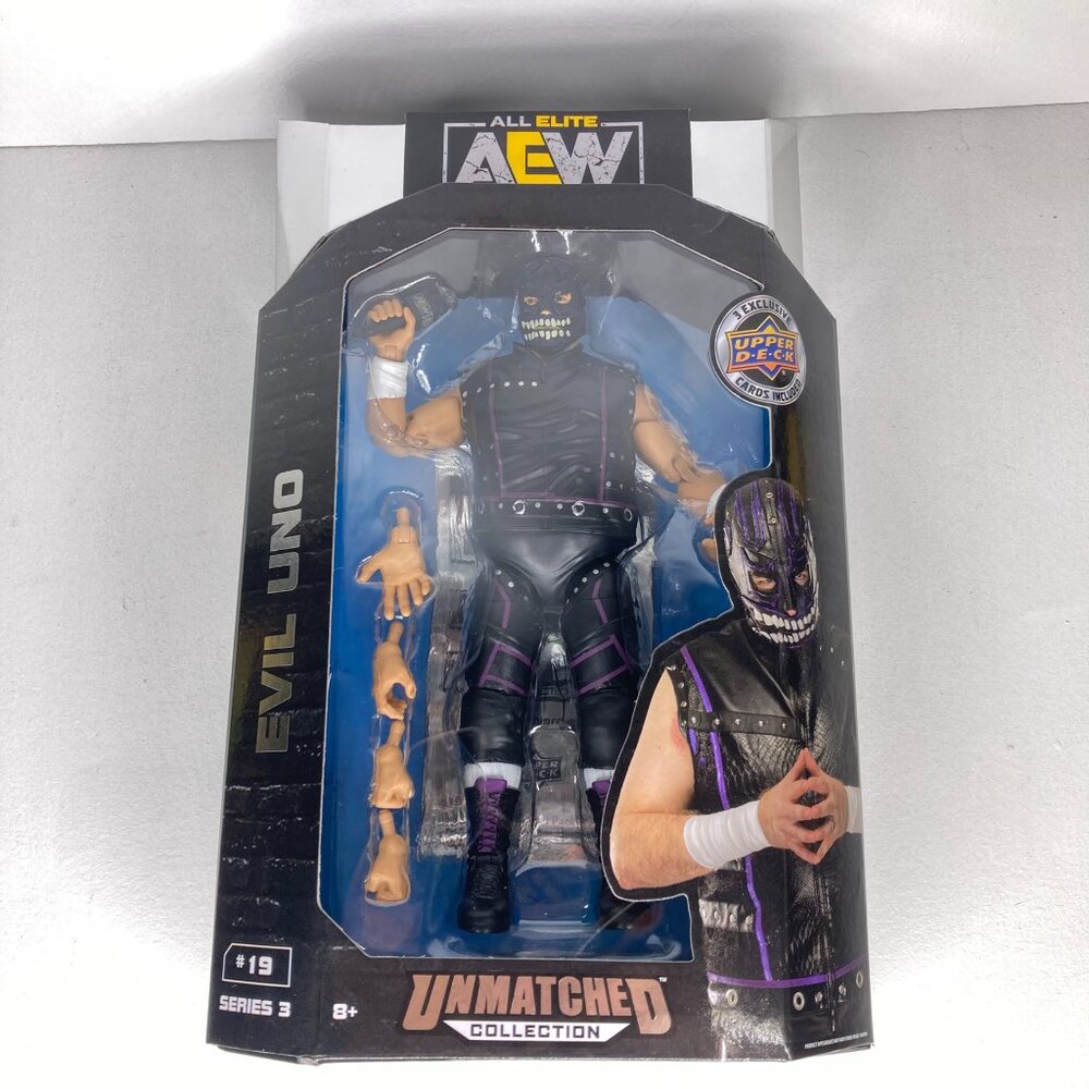 AEW Evil Uno #19 Unmatched Collection 6 Inch Action Figure Series 3 NEW Jazwares